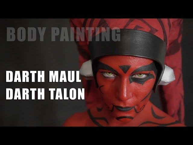 Darth Maul and Darth Talon BodyPaint Photoshoot