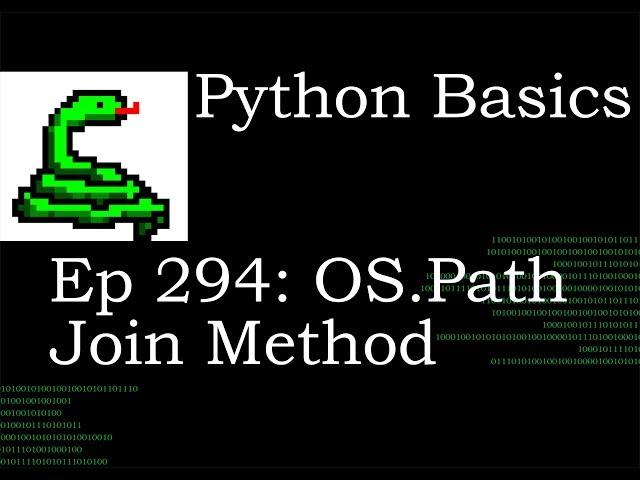 Python Basics OS path Join Method