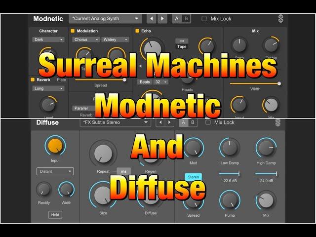 MODNETIC Tape Delay, Reverb and FX and DIFFUSE Morphing Delay and Reverb by Surreal Machines - iOS