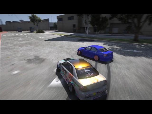 GTA 5 Los Santos Tandem FiveM Drift on crazy spot - FullBoost Drifting