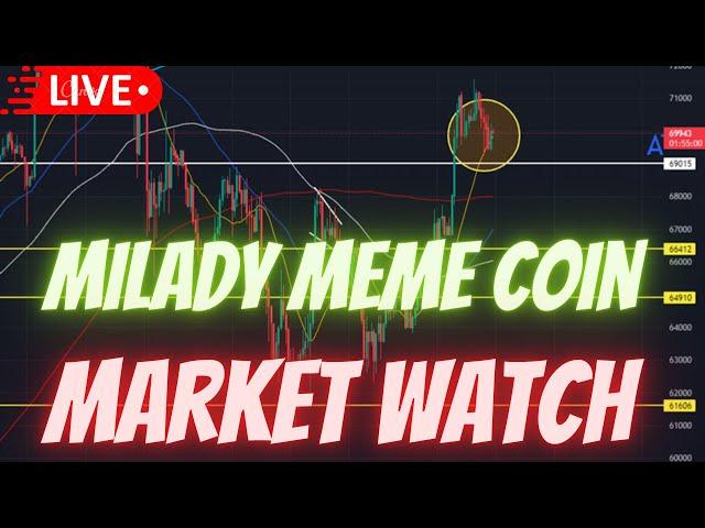 MILADY MEME COIN  JASMY COIN  BTC   \ MARKET WATCH \   ***WE ARE LIVE***