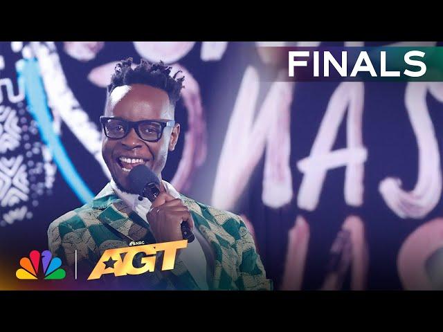 Comedian Learnmore Jonasi Tells Funny Stories About American Culture | Finals | AGT 2024