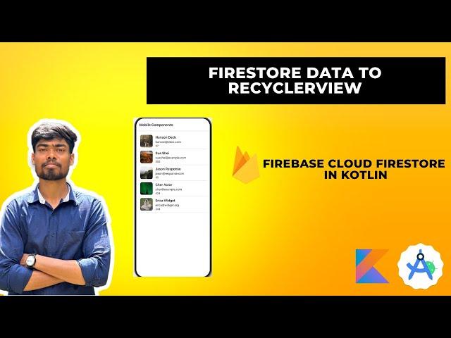 Firestore Data to RecyclerView | How to Retrieve/fetch Firestore data into RecyclerView in android