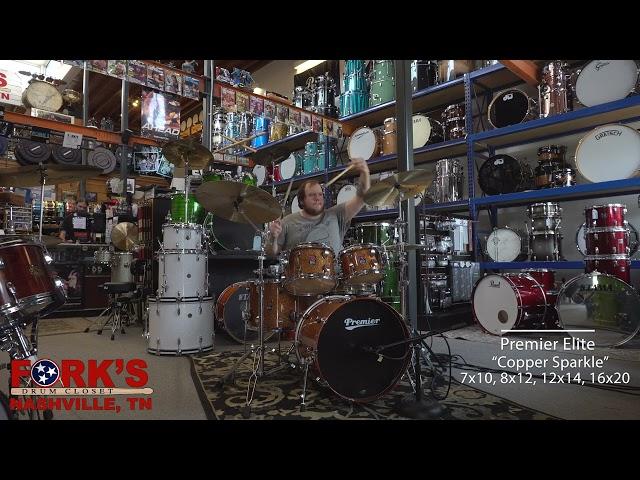 Premier Elite 4pc Drum Kit - "Copper Sparkle"