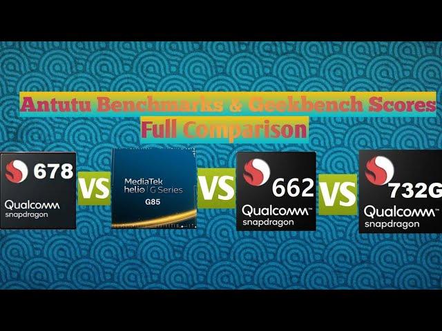 Snapdragon 678 Vs Mediatek Helio G85 Vs Snapdragon 662 Vs Snapdragon 732G ! Full Comparison !