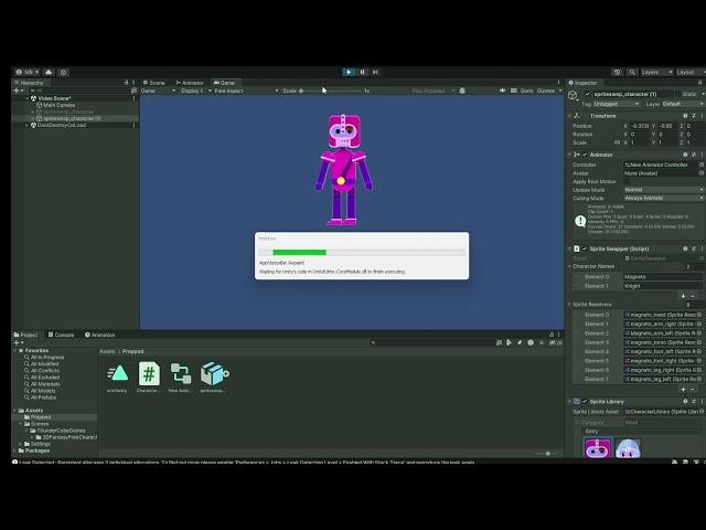 Changing skins on a 2D character