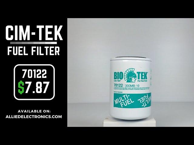 Cim-Tek 70122 Fuel Filter: 10 Micron 1" 12 UNF 3/4" Flow 300MB-10