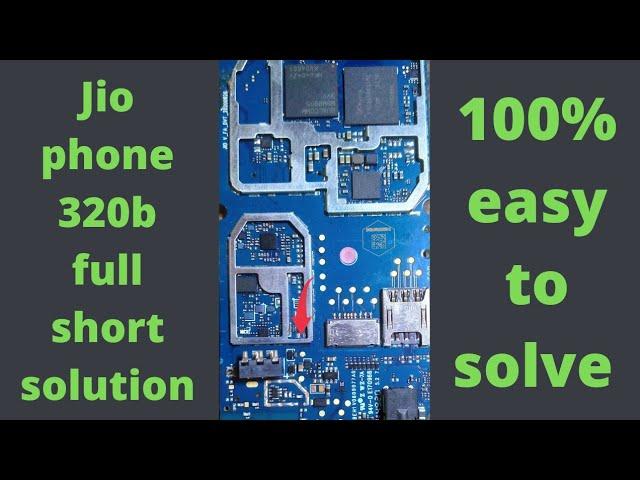 Jio 320b full short solution | jio f320b dead solution