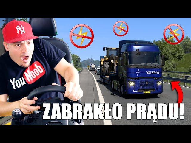 Jadę nową ELEKTRYCZNĄ CIĘŻARÓWKĄ i ZABRAKŁO MI PRĄDU! *co teraz?*  Euro Truck Simulator 2