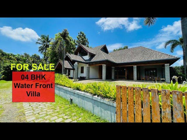 FOR SALE 48 Cents Water front Land with 6500sqft 4BHK+5T Furnished Villa in Aluva.