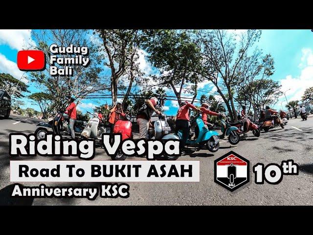 Komunitas Vespa Pulau Dewata Hut KSC Bali | Pemandangan Bukit Asah Karangasem Bali 2024