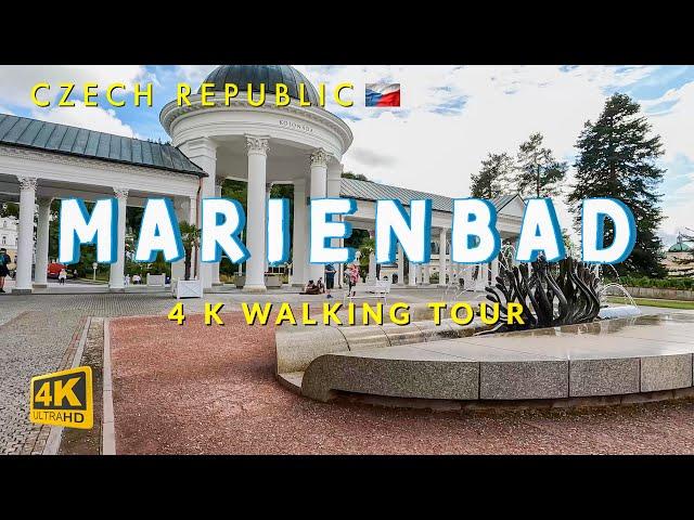 4K Walking Tour im malerischen Marienbad Tschechische Republik