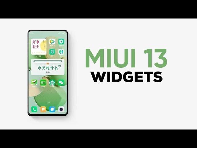 MIUI 13 Clock widgets