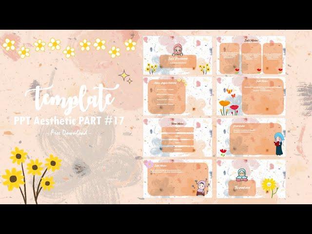 Template PPT Aesthetic #17 Muslimah Series  [Free Download]