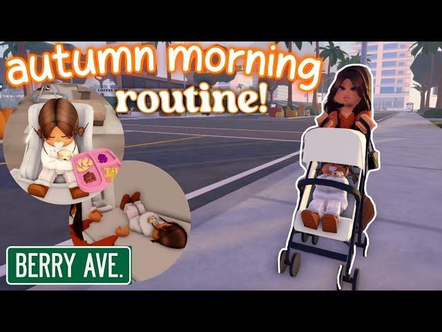 Autumn Morning Routine! | Roblox Berry Avenue Roleplay