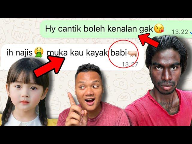 Prank bocil cantik nyamar jadi cowo jelek berujung Di blokir di wa 