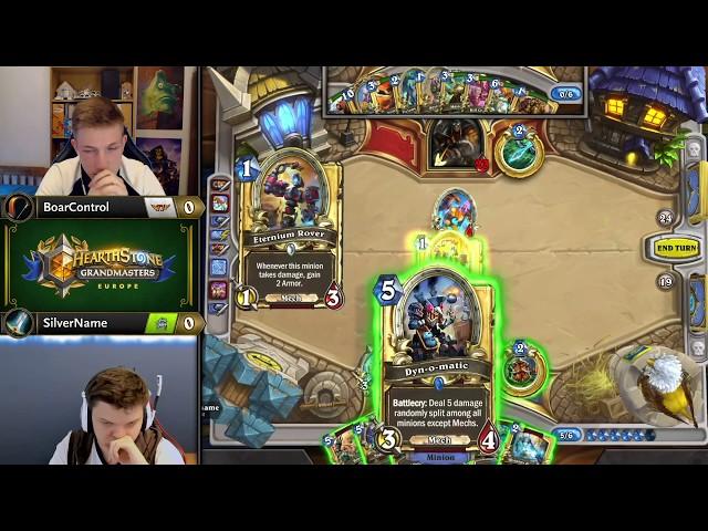 BoarControl vs SilverName - Hearthstone Grandmasters Europe - Week 1 Day 1