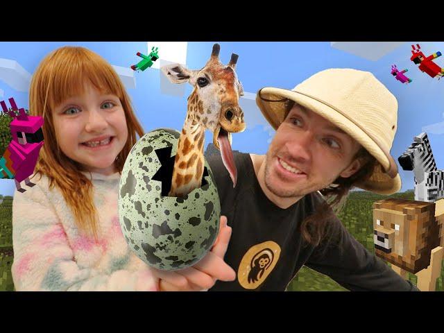 Adley & Niko BABY ANiMAL SAFARi   Pet Neighborhood & Vet Check Up! G for Gaming Minecraft Movie