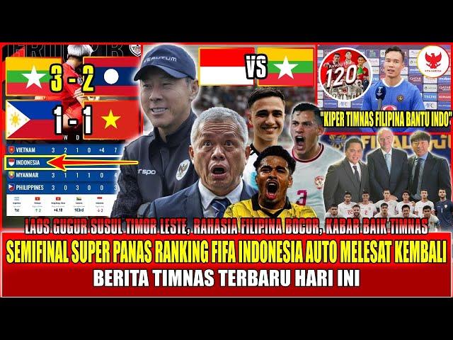 INDONESIA FULL SENYUM,FILIPINA SYOK BERAT!KETUM PSSI BERI BOCORAN,TIMNAS DISOROT DUNIA,SKUAD UNTUNG