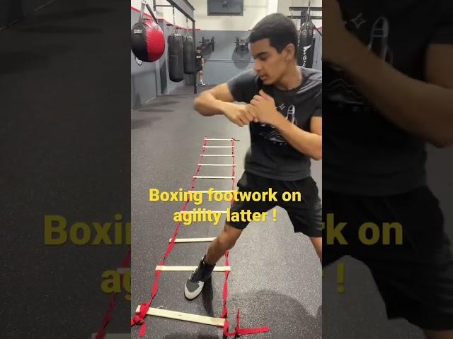 Improve your boxing footwork on agility latter. Wizard of boxing