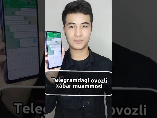 Telegramdagi ovozli xabar muammosi #jalolmurad