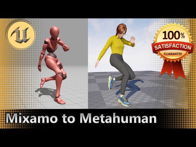 Retarget Mixamo Animations to MetaHuman | Unreal Engine 5 Tutorial