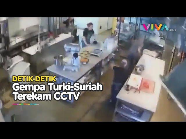 MENCEKAM! Rekaman CCTV Gempa Bumi Turki-Suriah