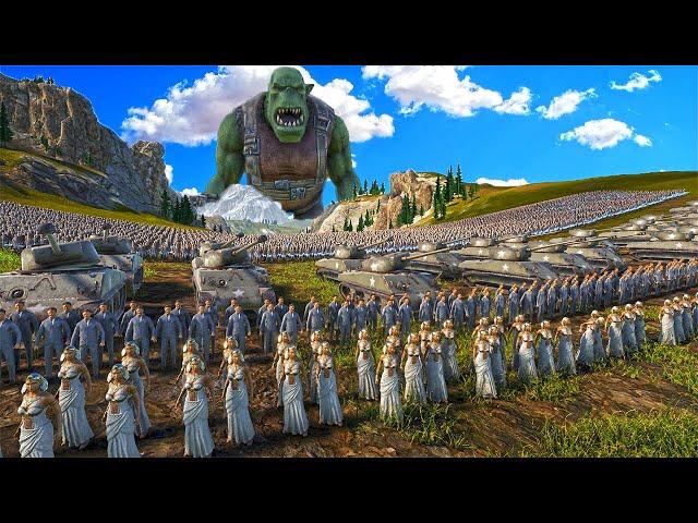 2.5 million ork slugga boy army vs Heroes force !!  Ultimate Epic Battle Simulator 2 | UEBS 2