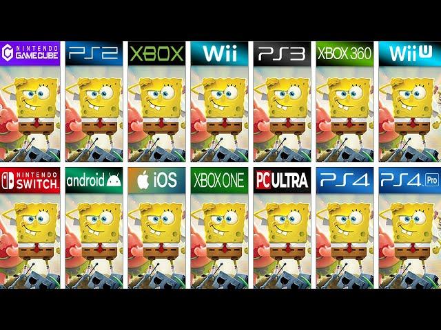 SpongeBob SquarePants BFBB in All Platforms: (Side by Side) 4K