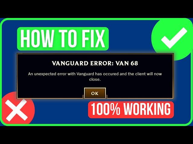 [FIXED] LOL VANGUARD ERROR VAN 68 | How to Fix Vanguard Error Van 68 League Of Legends