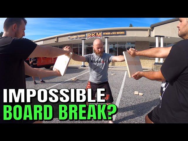 How Did Sensei David Do That? Breaking Boards With Two Karate Black Belts