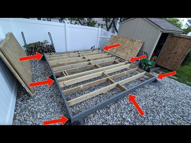 Suncast Cabana Entertainment Shed Custom Wood Base Guide