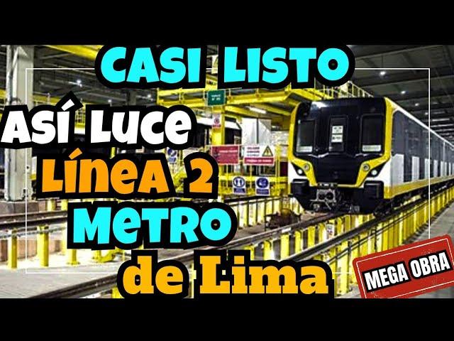 Línea 2 Metro de Lima Casi Listo Primer Subterráneo del Perú