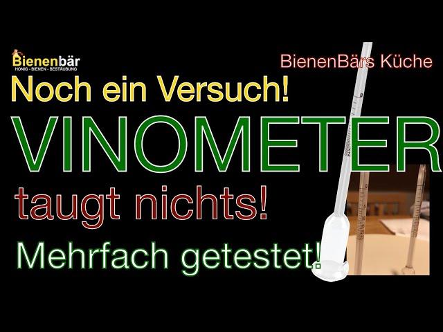 Vinometer - 2.Test - Vinometer taugt nichts! #weingenuss #bees #honey #vino