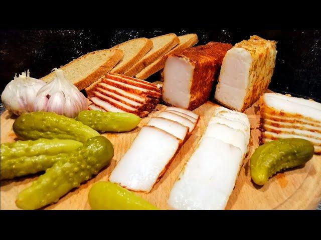 Самое ВКУСНОЕ и МЯГКОЕ Сало по -УКРАИНСКИ! Как засолить САЛО с Чесноком и Специями с МЯГКОЙ Шкуркой!