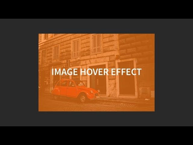 Image Overlay Hover Effect With CSS