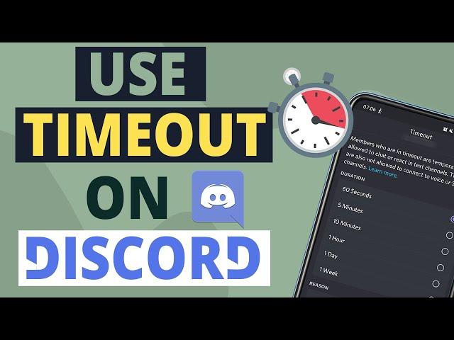 How to Give Timeout To Someone on Discord (2022)