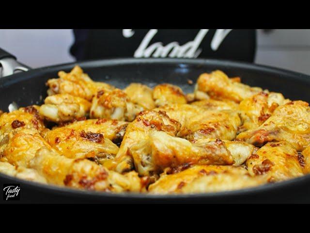 It's Easy and Very Tasty! Chicken wings in the pan!