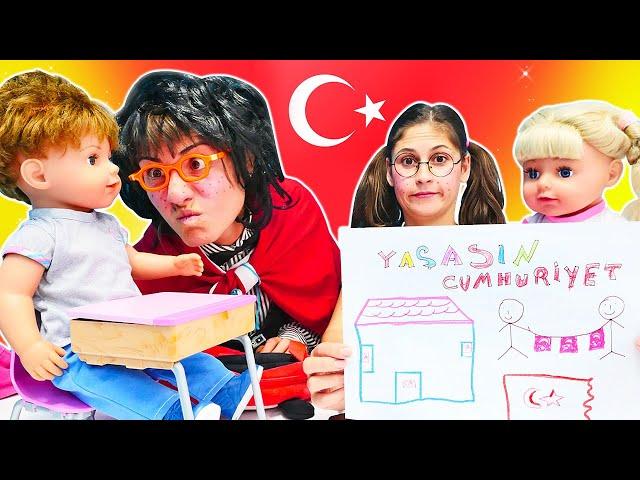 Okutay ve Cicisu! 29 Ekim - Cumhuriyet Bayramı'nı kutlayalım! Komik video. Kız erkek videoları