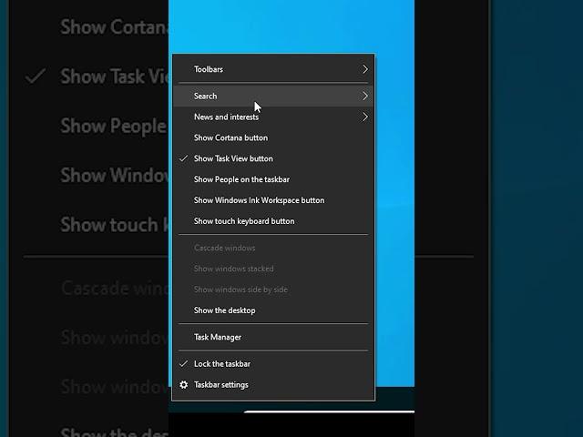 How to Hide or Show Search Box on Taskbar in Windows 10 PC or Laptop