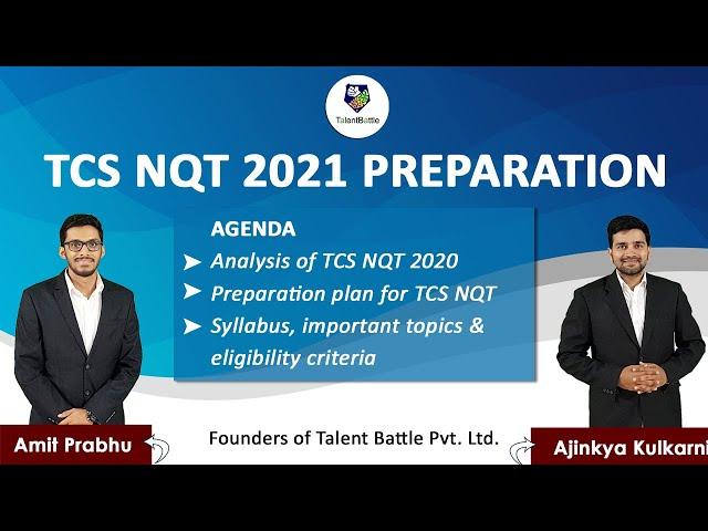 Starting Your Preparation For TCS NQT 2021 ▶Recruitment process, pattern & syllabus for TCS NQT 2021