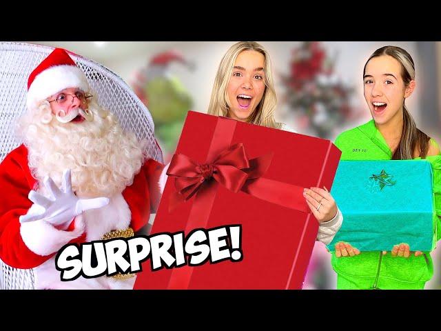 SANTA CAME TO SURPRISE THEM WITH CHRISTMAS PRESENTS!