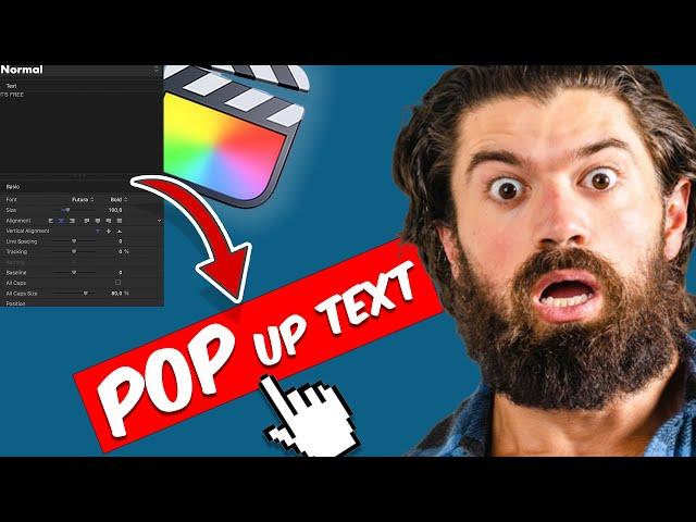 SUPER EASY Pop up text animation in Final Cut Pro 2023