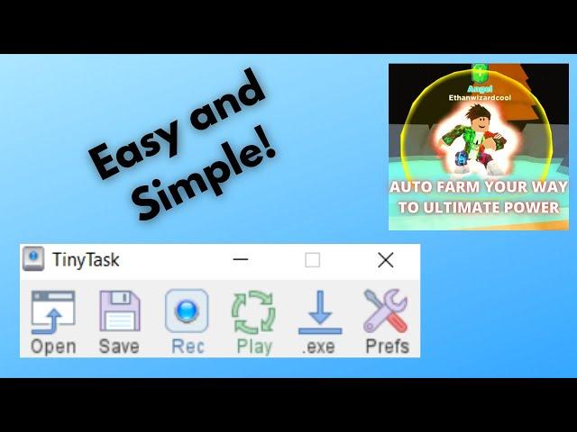 How To Use The TinyTask Program - Advanced Tutorial