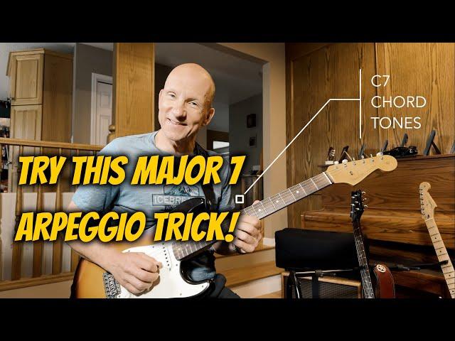 A Major 7 arpeggio a whole-step below the Dominant chord