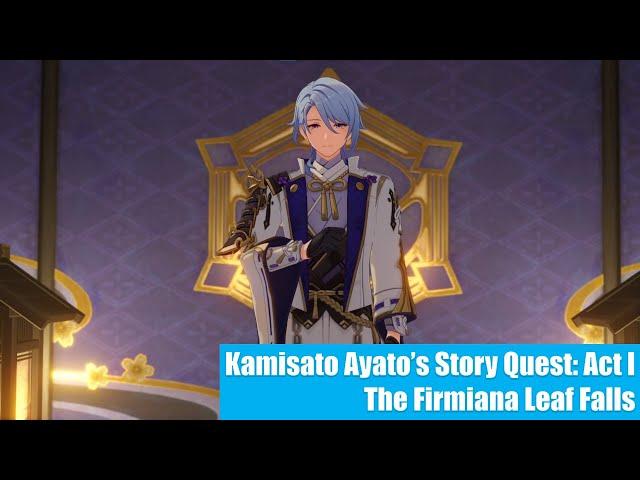 Genshin Impact | Kamisato Ayato's Story Quest: Act I: The Firmiana Leaf Falls (Japanese Dub)