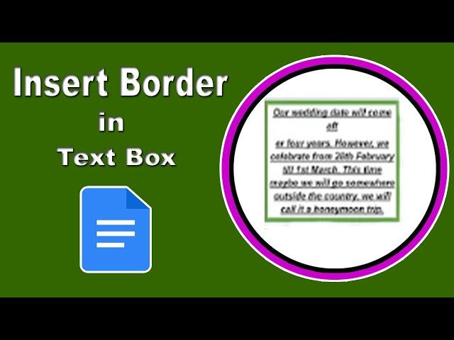 How to Insert Border to a Text Box on Google Slides