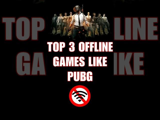 Top 3 games like PUBG offline #pubg #offline #4k