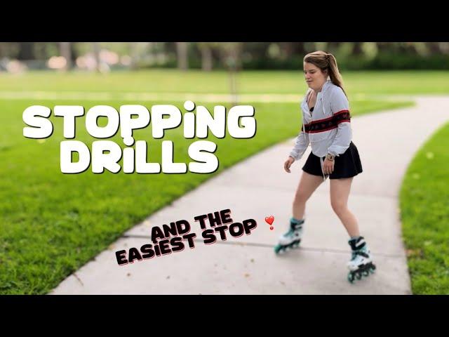 How to Stop on Rollerblades: Learn How to Plow Stop & stopping drills for beginners