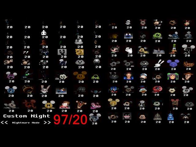 97/20 NIGHTMARE MODE! | ABANDONED DISCOVERY ISLAND 2.0 | MODO 97/20 | CUSTOM NIGHT | FNAF FAN GAME |